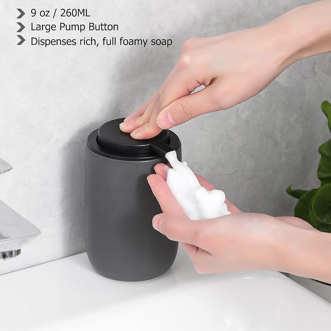 Foaming Soap Dispenser Thick Ceramic Foam Hand Soap Dispenser - Image 2