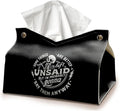 Skeleton Funny Tissue Box Cover Rectangle, Gothic Skull Tissue Box Holder by UTELKA