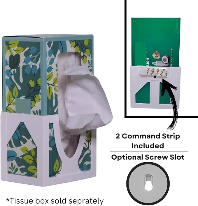 Sneeze Eaze Wall-Mounted Tissue Box Holder - Image 5