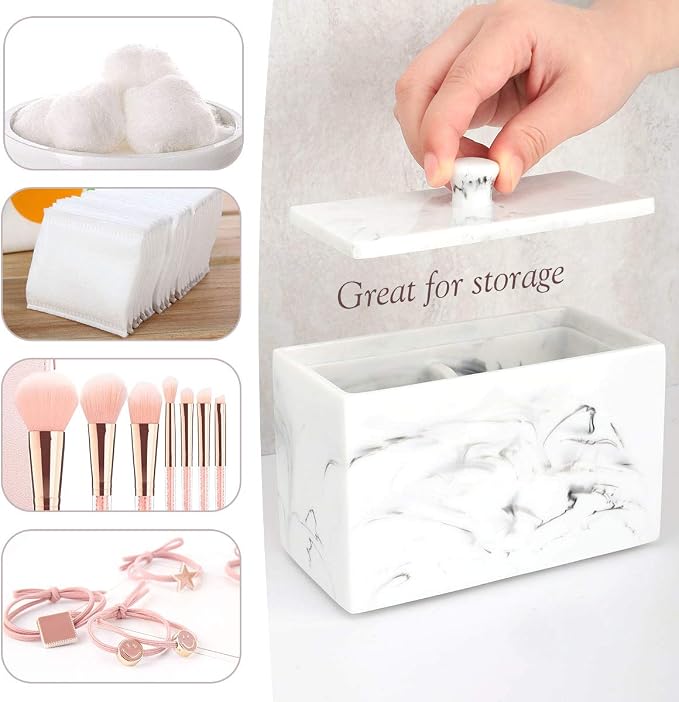 Luxspire Cotton Swab Holder, Qtip Holder Dispenser - Image 3