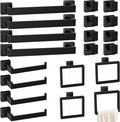 Bathroom Accessories Towel Bar Set: 20 Pieces Matte Black Bathroom Hardware by PAHSFSLLC