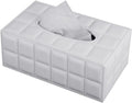 Tissue Box Cover Rectangle Tissue Box Holder PU Leather Facial Organizer by XNONE