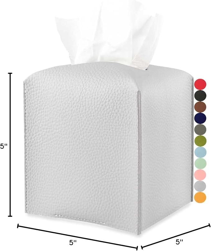 Tissues Cube Box Cover Leather – - Image 7