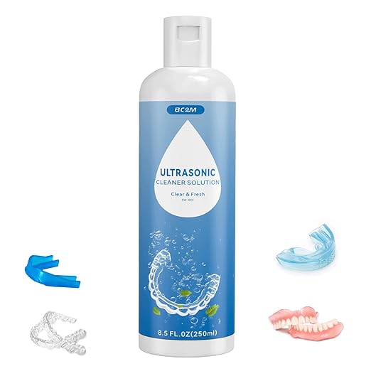 BCOM Ultrasonic Retainer Cleaner Solution, Jewelry Cleaner Solution Deep Clean by BCOM