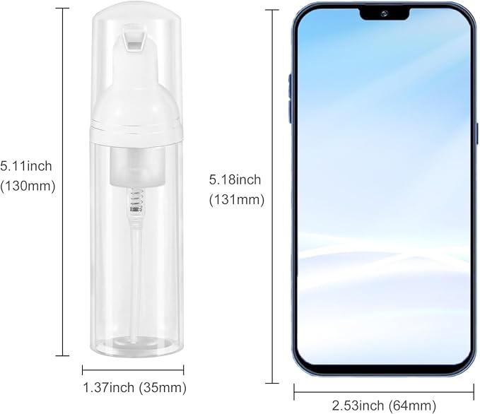 3pcs 2oz Plastic Travel Foam Pump Bottle - Image 6