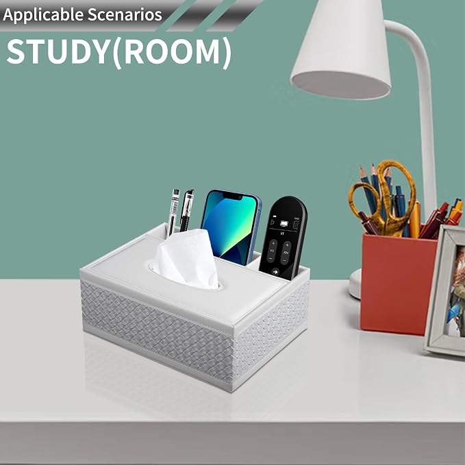 Multifunction PU Leather Tissue Box Holder - Image 7