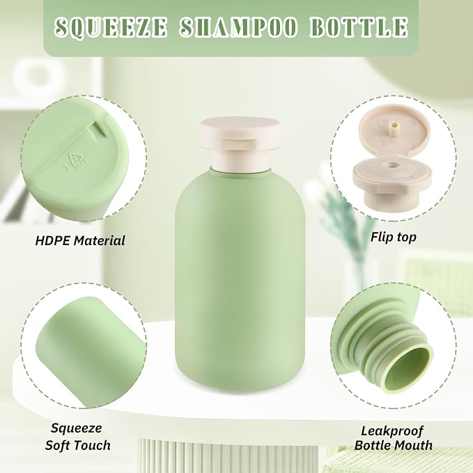 9 Pcs 6.8 oz Plastic Squeeze Bottles - Image 2