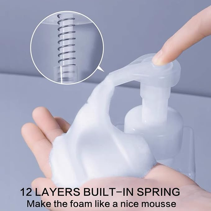 2 PCS-Foaming Soap Dispenser, Hand Soap Dispenser, Refillable Foam Liquid Hand - Image 4