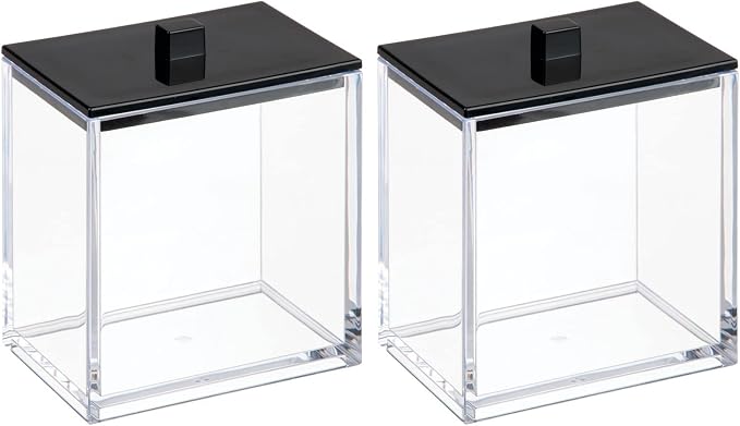 mDesign Plastic Rectangle Apothecary Canister - Image 10