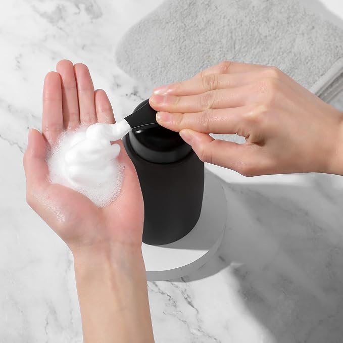 Foaming Hand Soap Dispenser Ceramic Jar Foam Dish Soap Dispenser - Image 3
