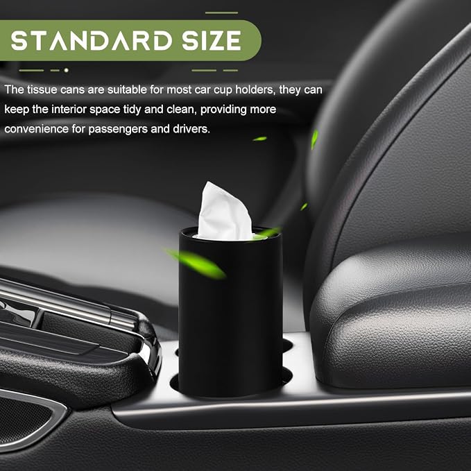 4 PCS Car Tissue Holder, Quick Convenient Refill Cylinder Facial Tissue Holder - Image 4