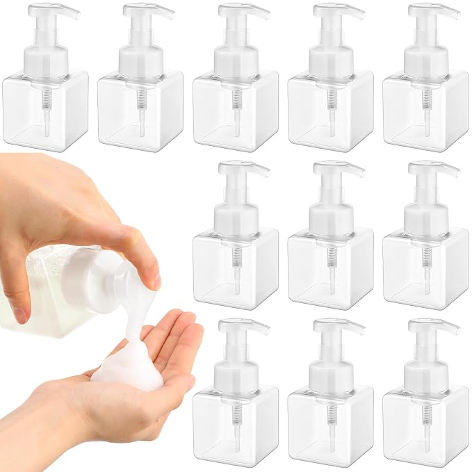 Domensi 12 Pcs Foam Pump Bottle Foaming Soap Dispenser Empty Travel Foaming by Domensi