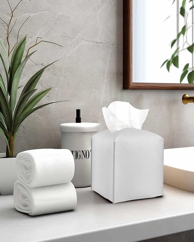 Tissues Cube Box Cover Leather – - Image 5