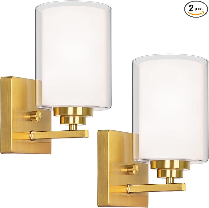 VerRon Set of 2 Wall Sconces for Bathroom, Modern Vanity Light Fixtures by WelcometoVerRon