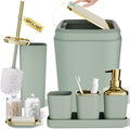 Bathroom Set, Sage Green Bathroom Accessories Set by BetterbathroomwithXLHOME