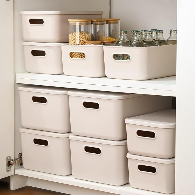Ytteve Light Grey 2-Pack Large Plastic Storage Bins - Image 8