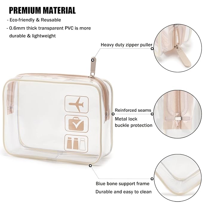 MODENGKONGJIAN TSA Approved Toiletry Bag, Carry on Airport Airline Compliant Bag - Image 2