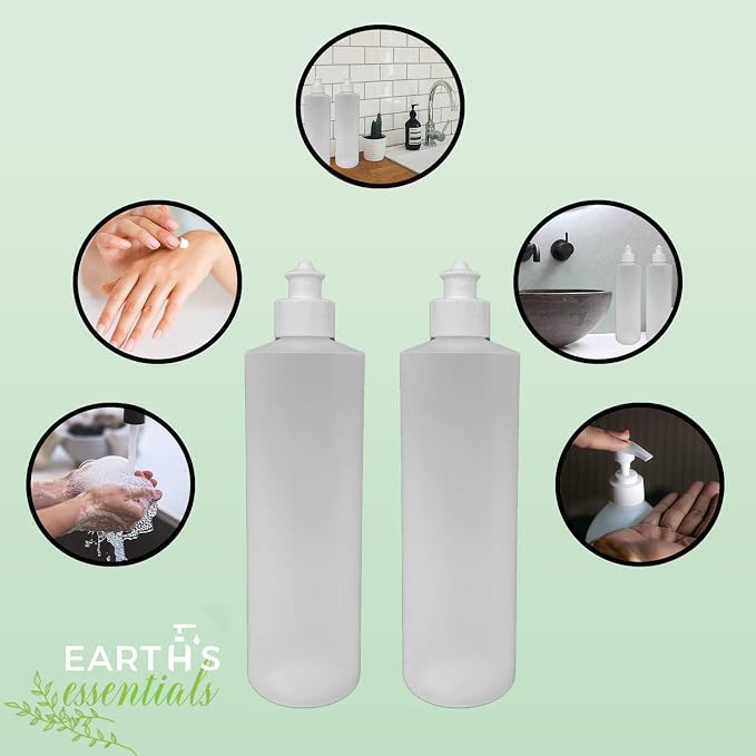 2 Pack Refillable 16 Ounce HDPE Squeeze Bottles - Image 4