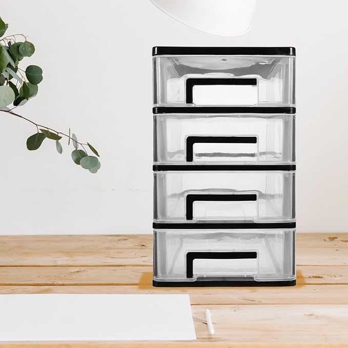 Beaupretty Elegant 4-layer Mini Storage Box Pp Plastic Desktop Drawer Type - Image 2