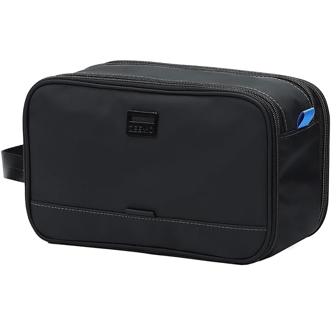 ZEEMO Travel Toiletry Bag for Men, Medium Water-Resistant Double-Sided by ZEEMO