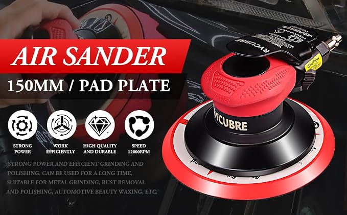 pneumatic Air Sander 5/6 Inch DA Palm Sander - Image 8