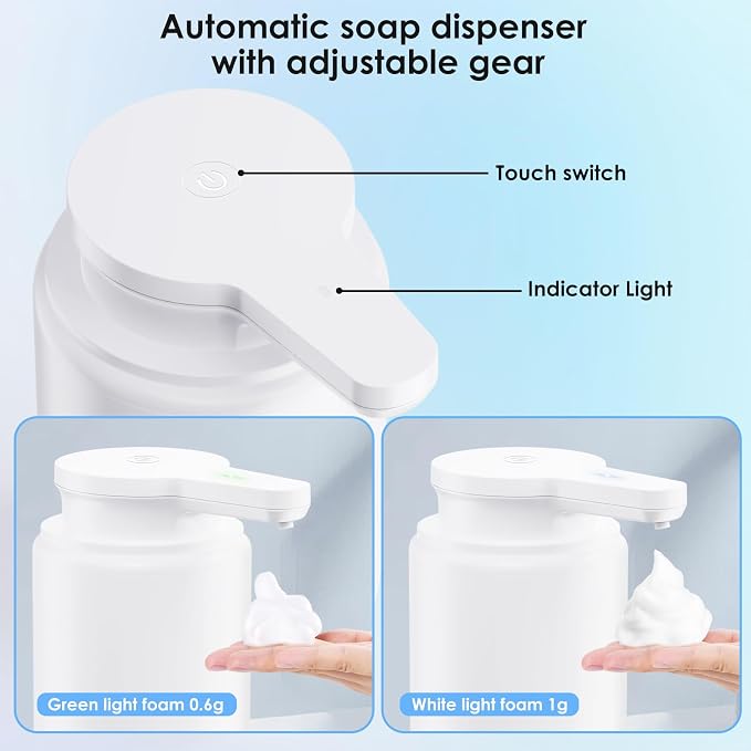 Automatic Soap Dispenser Touchless Foaming: Soap Dispenser Rechargeable - Image 3