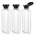 Travel Shampoo and Conditioner Bottles 7.7oz 3 Pack Leak Proof Squeeze Bottles by wowang