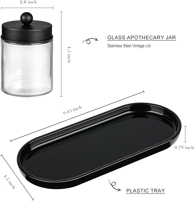 SheeChung 3-Pack Glass Apothecary Jars - Image 4