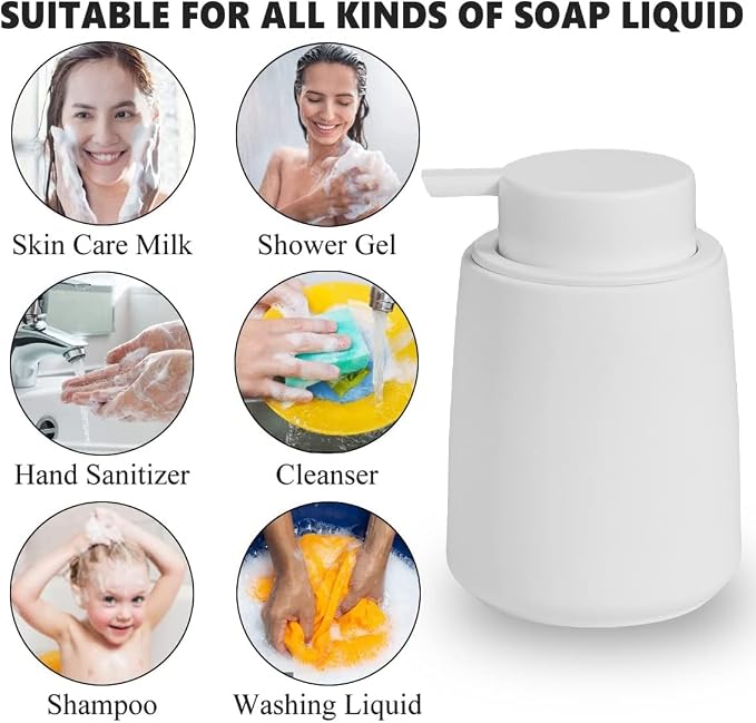 12Oz White Soap Dispenser - Image 6