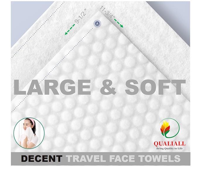 Premium Compressed Towels, Pure Cotton Portable Washcloth - Image 2
