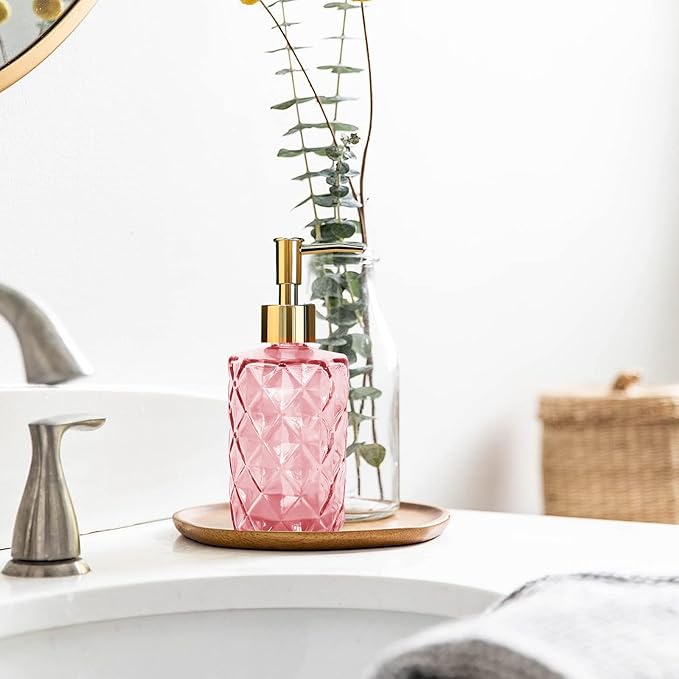Glass Soap Dispenser with Gold Pump, Bathroom Soap Dispenser, 330ml Hand Foam - Image 4