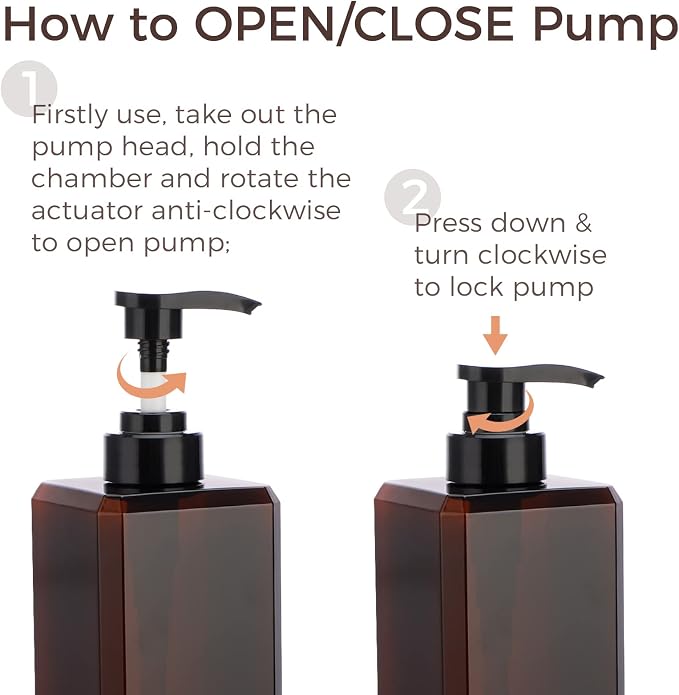 Suream 27oz Bathroom Countertop Soap Dispensers, Plastic Lotion Dispenser - Image 6