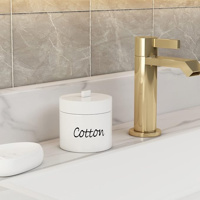 LEETOYI Ceramic Cotton Swabs Holder Organizer - Image 7