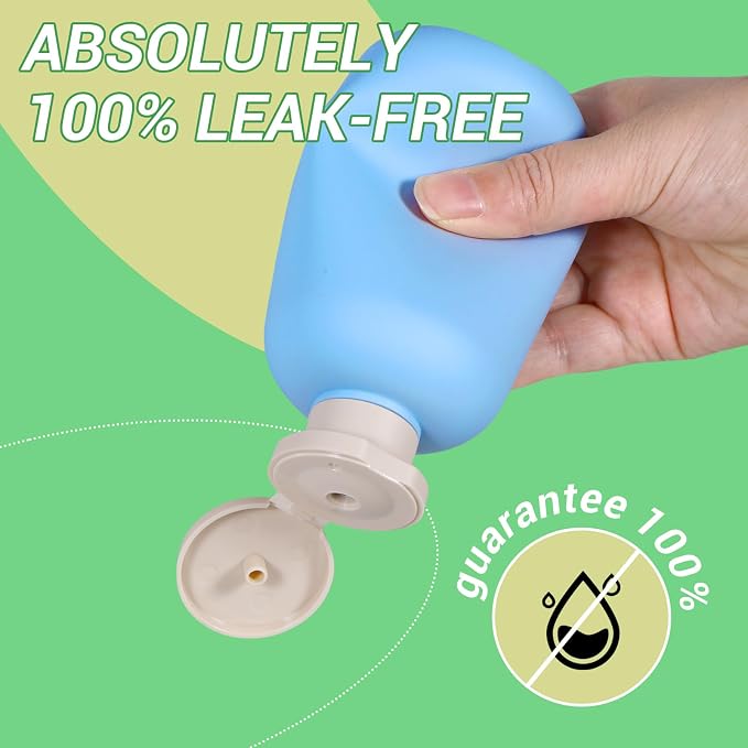 ASEVAT 6.7oz Airtight Plastic Travel Shampoo Bottles, Travel Shampoo and - Image 4