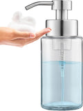 Doiliese Glass Foaming Hand Soap Dispenser, 10 oz Easy Refill Glass Soap by DOILIESE