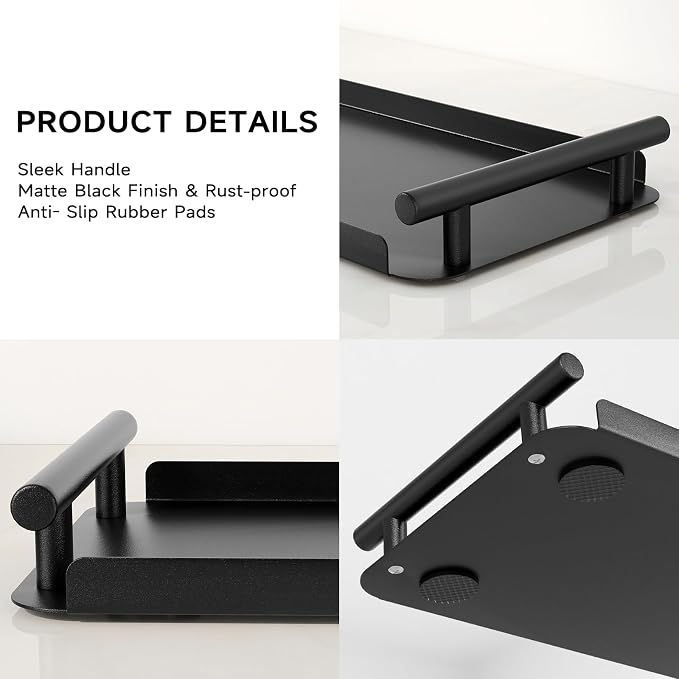 Toilet Paper Basket, Stainless Steel Toilet Tank Tray - Image 6