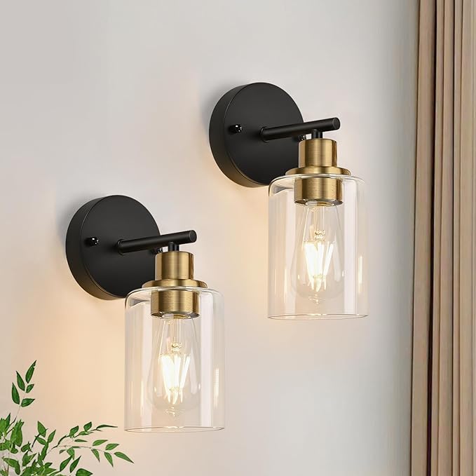 Set of 2 Wall Sconces for Bathroom, Bathroom Wall Lamp for Mirror Kitchen by Zarbitta