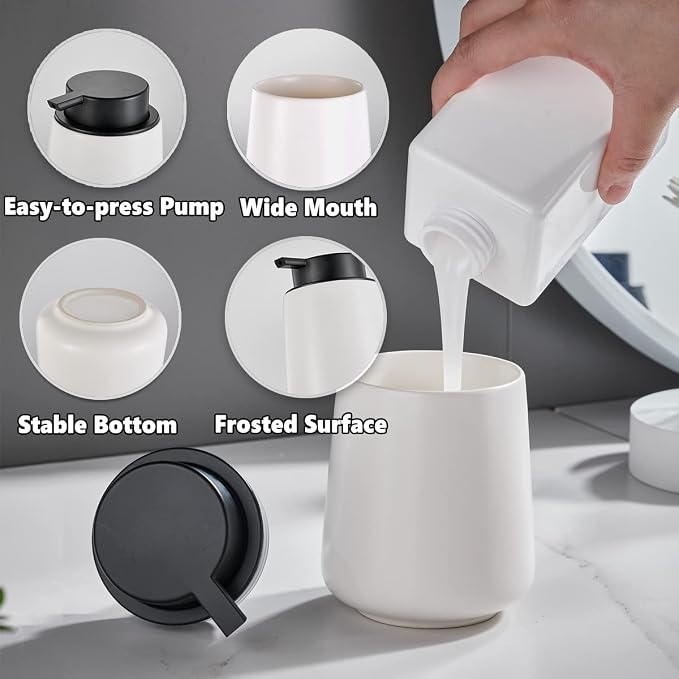 12Oz White Soap Dispenser - Image 3