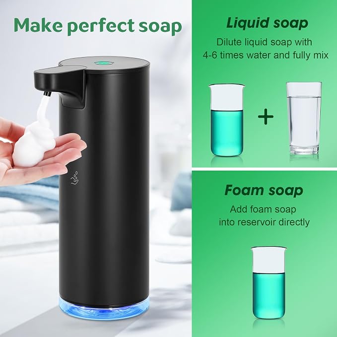 Automatic Hand Soap Dispenser Touchless: Foaming Soap Dispenser Stainless Steel - Image 5