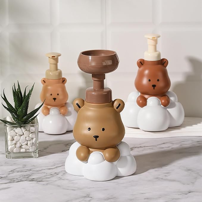 1 Pc Bear Paw Foam Soap Dispenser Cartoon Shaped Pump Bottle Refillable Hand - Image 3