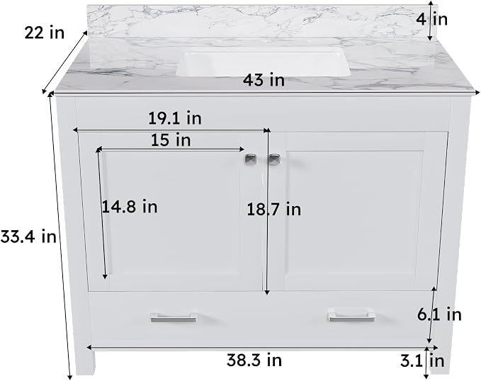 Montary 42" Bathroom Vanity - Image 2