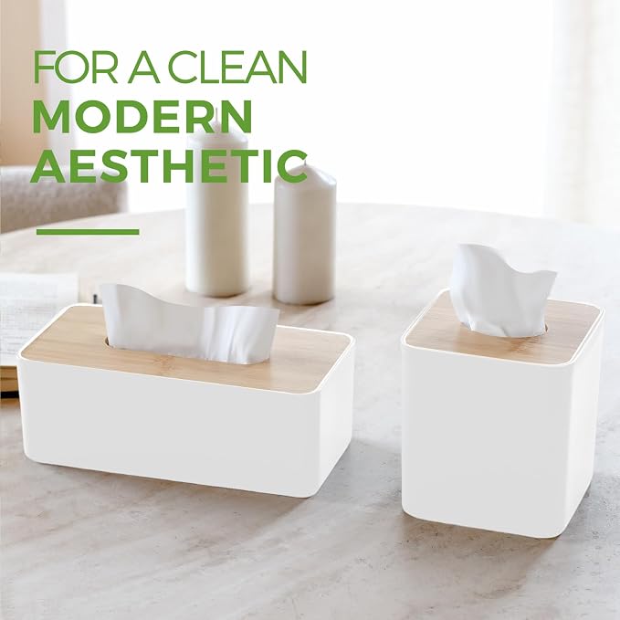 Tissue Box Cover, Rectangle Tissue Box Holder - Image 8