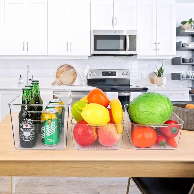 Set Of 10 Refrigerator Pantry Organizer Bins, Countertops, Fridge Organizer - Image 7