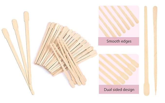 Mibly 1000 Pcs Wooden Wax Sticks - Image 4