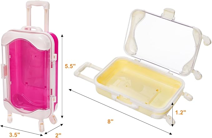 Yopay 12 Pack Mini Suitcase Candy Box, Tiny Gift Packaging Box - Image 2