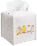 Cute Birds & Flowers Design Spring Tissue Box Cover by Unknown