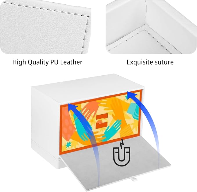 PU Leather Tissue Box Cover Rectangle - Image 5