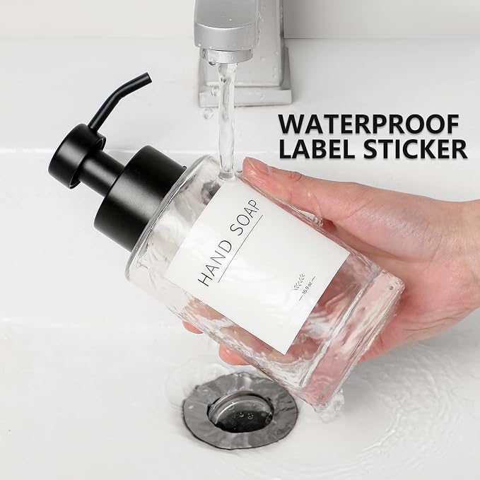 Foaming Soap Dispenser Set, 12 Oz Glass Hand Soap Dispenser - Image 6