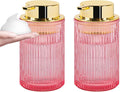 Foaming Soap Dispenser, 12 Oz Pink Glass Soap Dispenser by Tonxus