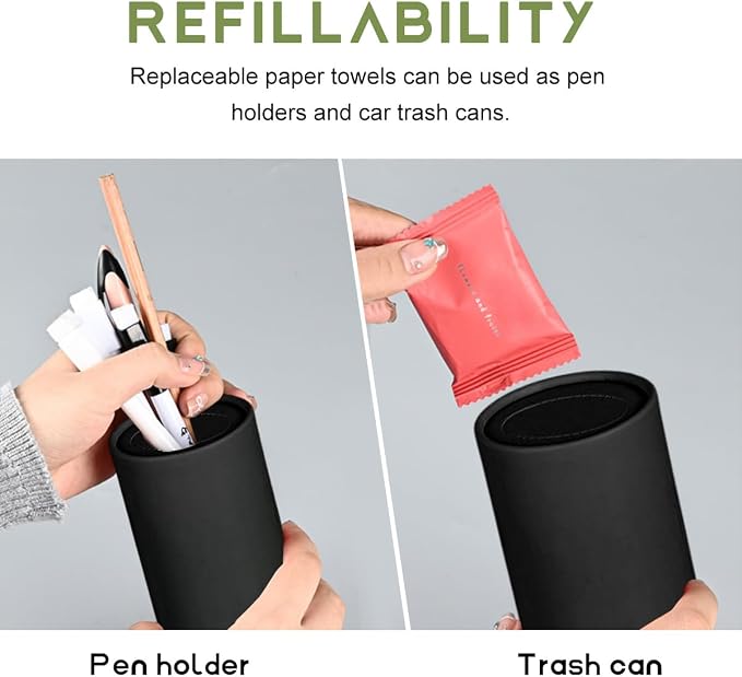 4 PCS Car Tissue Holder, Quick Convenient Refill Cylinder Facial Tissue Holder - Image 6